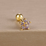 Fashion Trend Diamond Flower Earrings