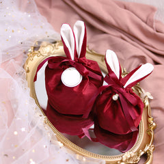 Sweet Candy Bag Rabbit Ear Velvet Bag Hand Bag Cloth Bag