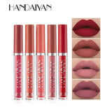 HANDAIYAN Matte Liquid Lipstick Velvet Pigments Lip Gloss Waterproof Moisturizer Nonstick Cup Lip Tint Beauty Cosmetics TSLM1