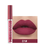 HANDAIYAN Matte Liquid Lipstick Velvet Pigments Lip Gloss Waterproof Moisturizer Nonstick Cup Lip Tint Beauty Cosmetics TSLM1