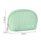 Round Cake Cosmetic Bag, Cosmetic Bag Cute Travel Organizer Pouch Set For Women PU Leather Waterproof Wash Bag, Large Capacity Advanced Feeling, Portable Cosmetic Bag