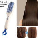 Self Cleaning Hair Brush, One-click Cleaning Telescopic Hair Comb – Without Box (random Color)